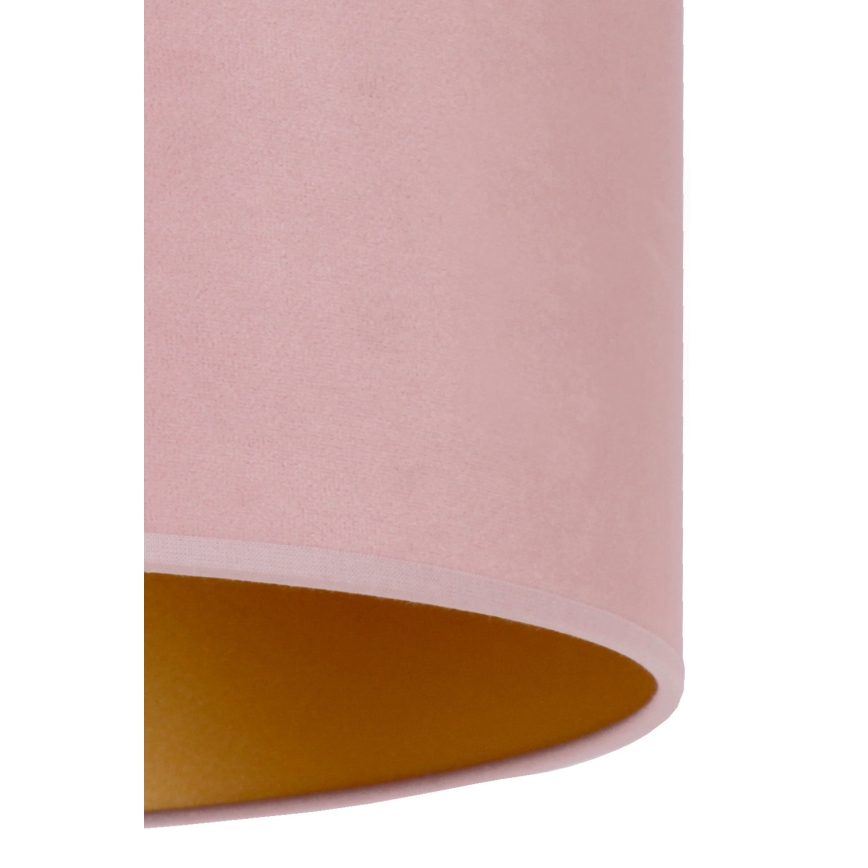 Duolla - Plafón ROLLER 1xE27/15W/230V diá. 40 cm rosa/dorado