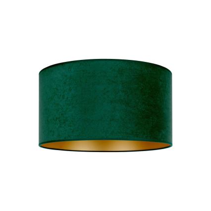 Duolla - Plafón ROLLER 1xE27/15W/230V diá. 40 cm tmavě verde/dorado