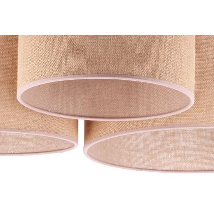Duolla - Plafón ROLLER TRIO 3xE27/60W/230V beige