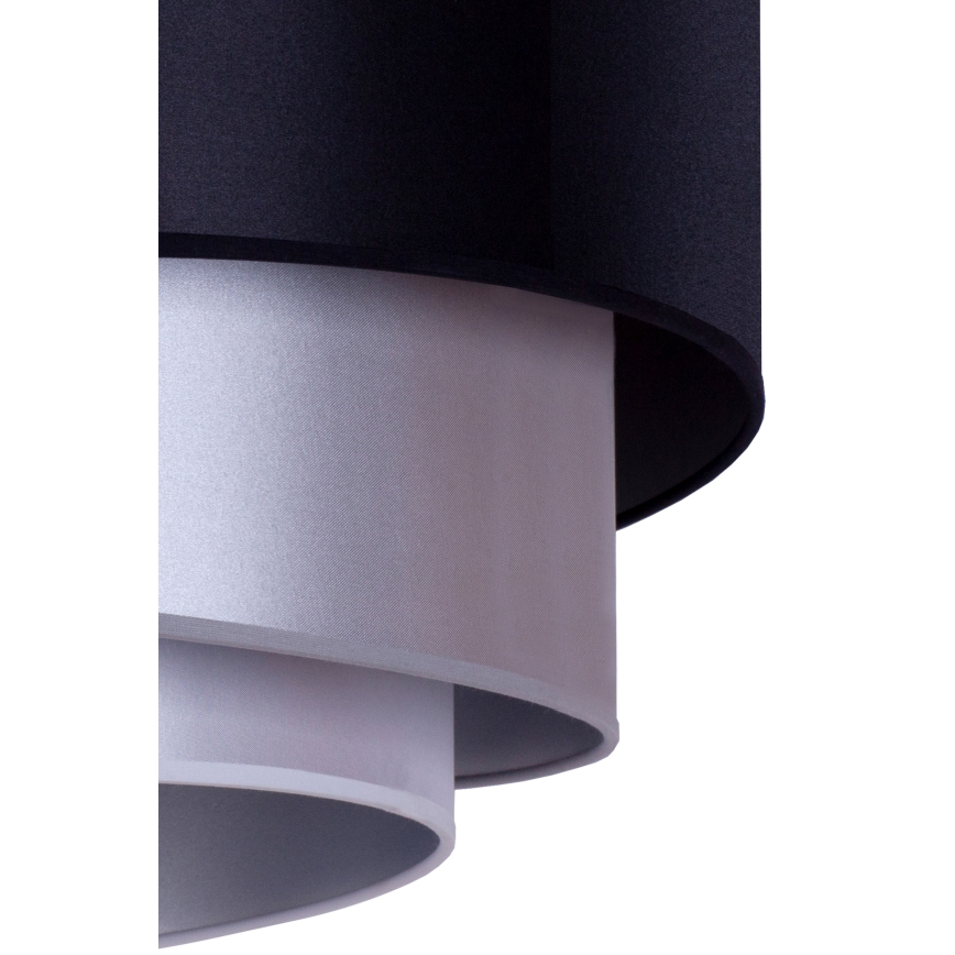 Duolla - Plafón TRIO 1xE27/15W/230V diá. 45 cm negro/plata