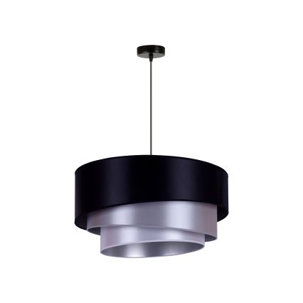 Duolla - Plafón TRIO 1xE27/15W/230V diá. 60 cm azul/plata