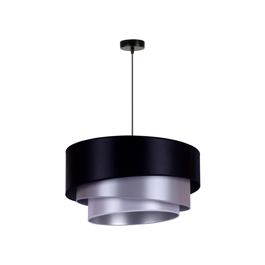 Duolla - Plafón TRIO 1xE27/15W/230V diá. 60 cm azul/plata