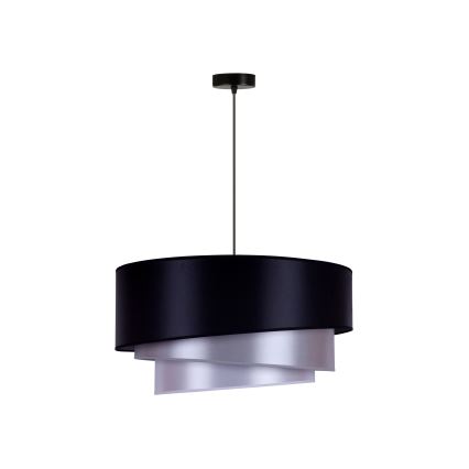 Duolla - Plafón TRIO 1xE27/15W/230V diá. 60 cm azul/plata
