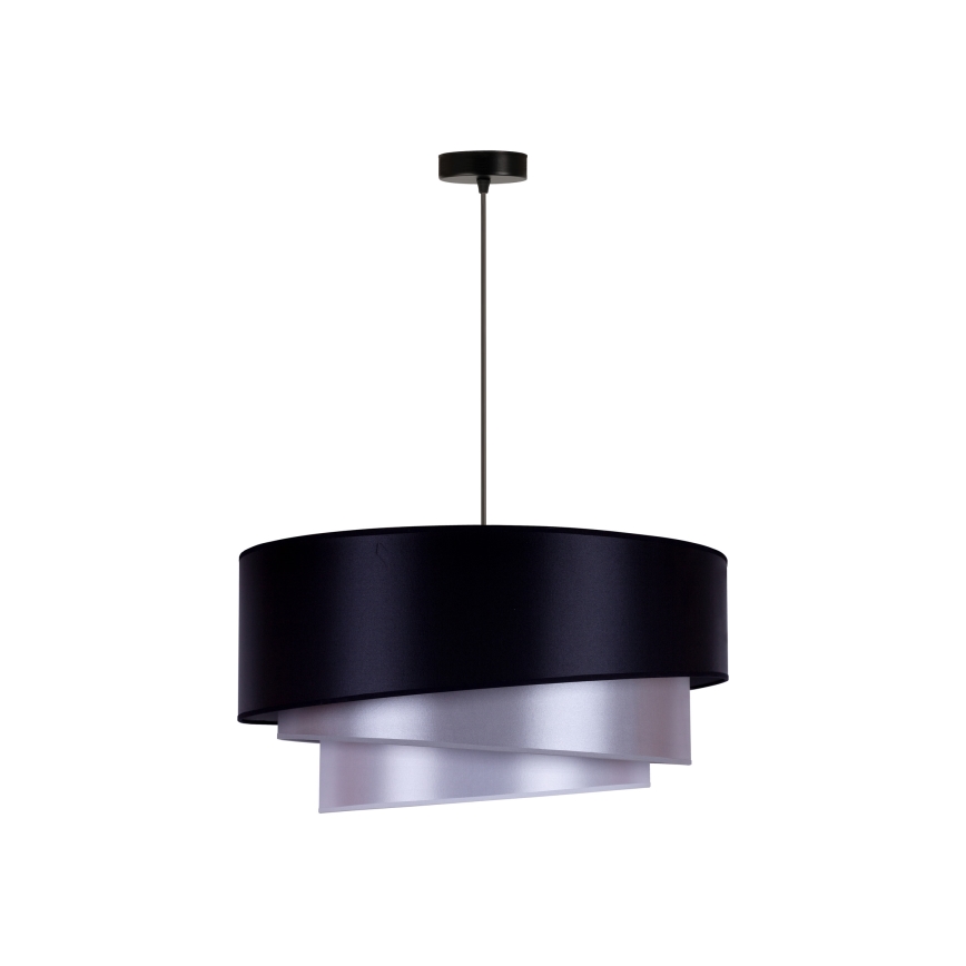Duolla - Plafón TRIO 1xE27/15W/230V diá. 60 cm azul/plata