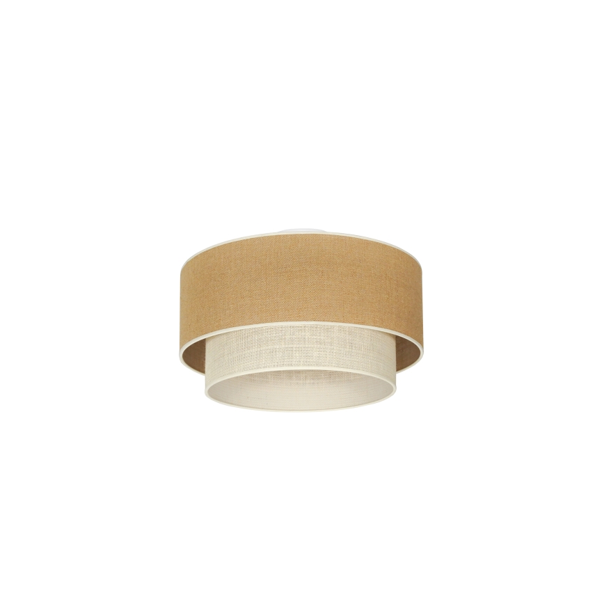 Duolla - Plafón YUTE BOHO 1xE27/15W/230V diá. 45 cm marrón/color crema