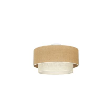 Duolla - Plafón YUTE BOHO 1xE27/15W/230V diá. 45 cm marrón/color crema
