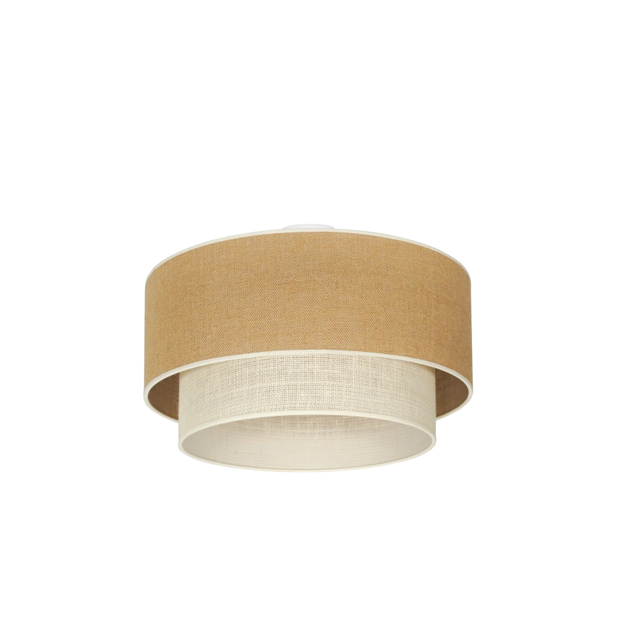 Duolla - Plafón YUTE BOHO 3xE27/15W/230V diá. 60 cm marrón/color crema