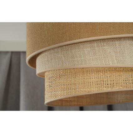 Duolla - Plafón YUTE TRIO 1xE27/15W/230V diá. 45 cm marrón/gris/beige