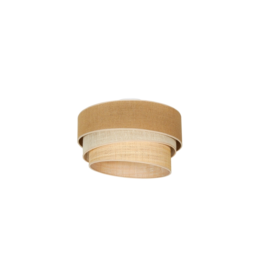 Duolla - Plafón YUTE TRIO 1xE27/15W/230V diá. 45 cm marrón/gris/beige