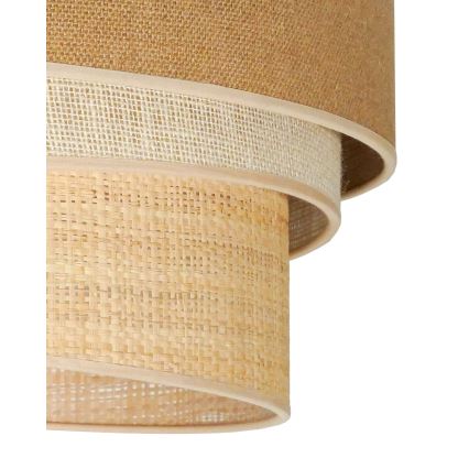 Duolla - Plafón YUTE TRIO 1xE27/15W/230V diá. 45 cm marrón/gris/beige