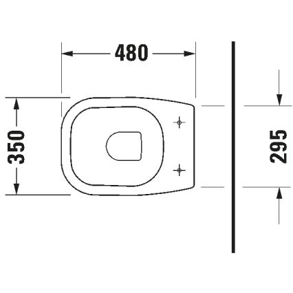 Duravit 21080900002 - Inodoro de suelo D-CODE cerámica/blanco brillante