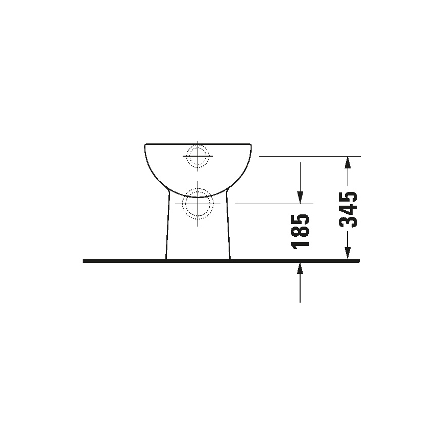 Duravit 21080900002 - Inodoro de suelo D-CODE cerámica/blanco brillante