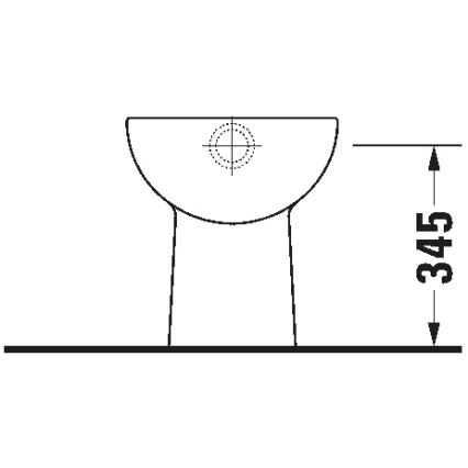 Duravit 21100100002 - Inodoro de pie D-CODE cerámica/blanco brillante