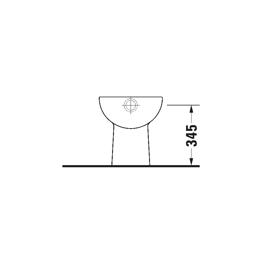 Duravit 21100100002 - Inodoro de pie D-CODE cerámica/blanco brillante