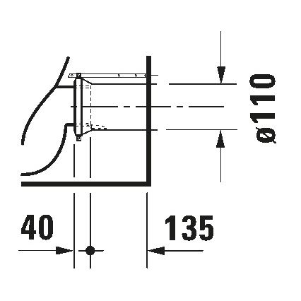 Duravit 21150900002 - Inodoro de pie D-CODE, cerámica, blanco brillante