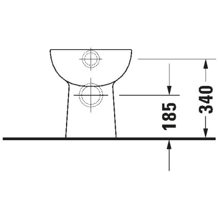 Duravit 21150900002 - Inodoro de pie D-CODE, cerámica, blanco brillante