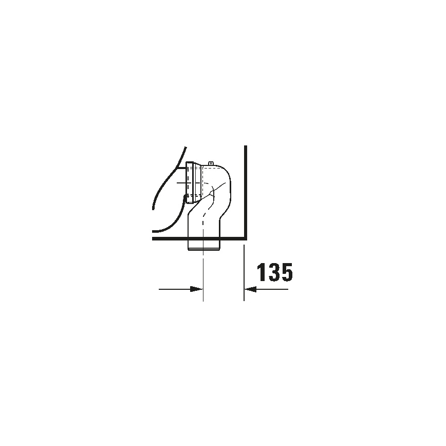 Duravit 21150900002 - Inodoro de pie D-CODE, cerámica, blanco brillante