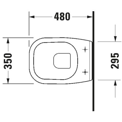 Duravit 22110900002 - Inodoro suspendido D-CODE cerámica/blanco brillante