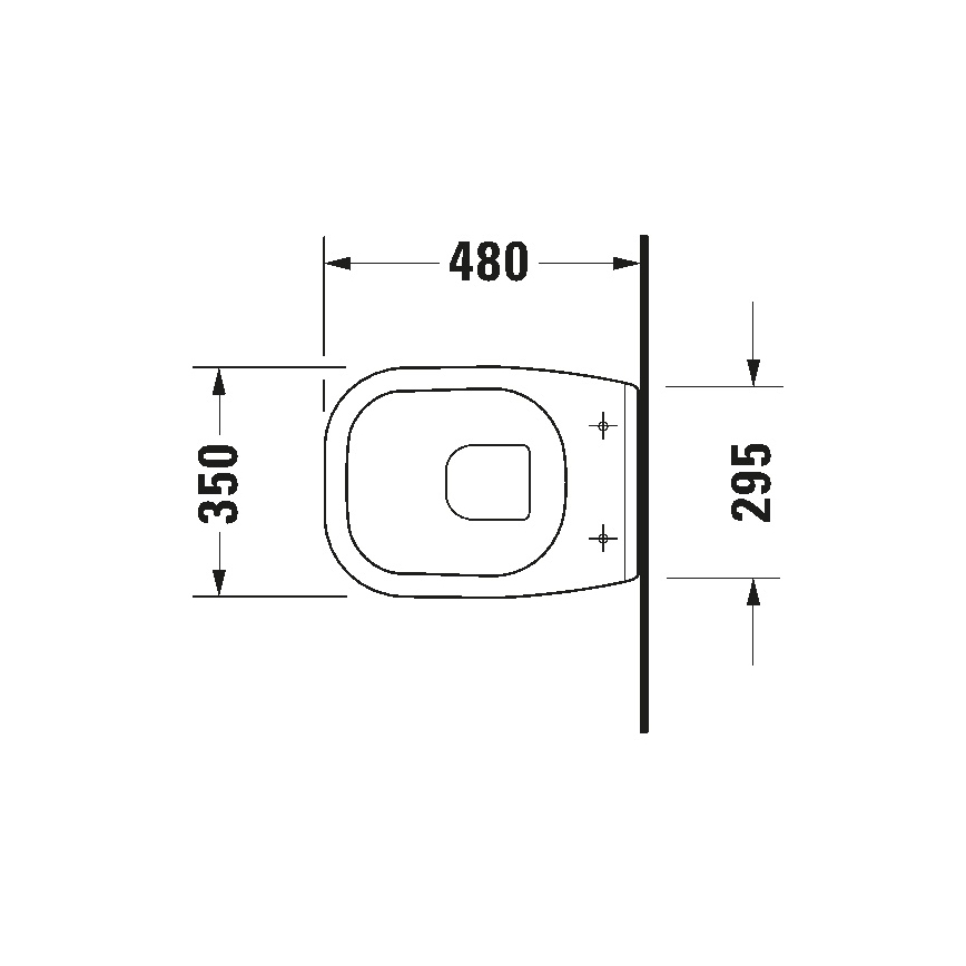 Duravit 22110900002 - Inodoro suspendido D-CODE cerámica/blanco brillante