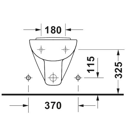 Duravit 22371500002 - Bidé suspendido D-CODE cerámica/blanco brillante