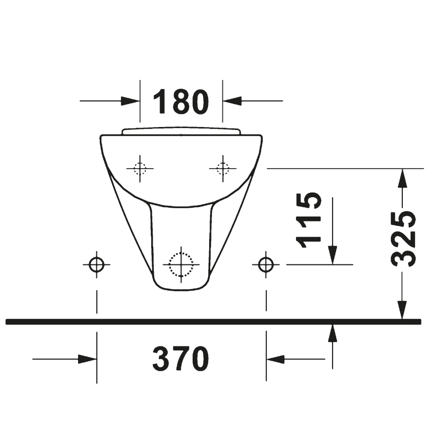 Duravit 22371500002 - Bidé suspendido D-CODE cerámica/blanco brillante