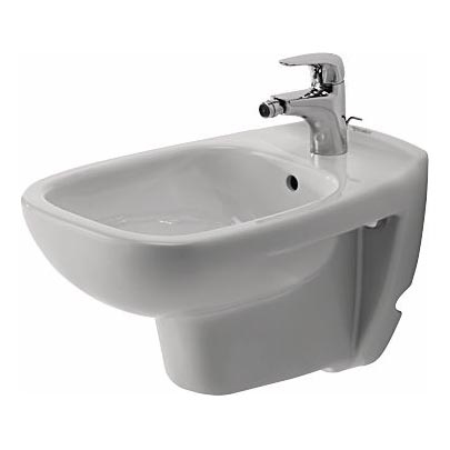 Duravit 22571500002 - Bidé suspendido D-CODE, cerámica/blanco brillante