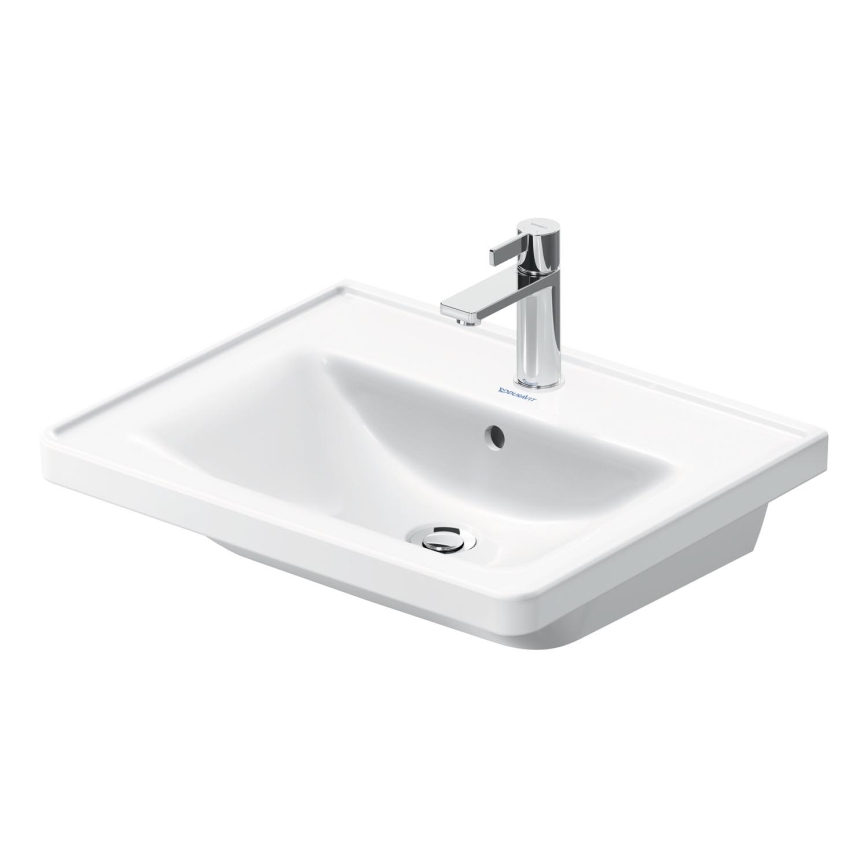 Duravit 2367600000 - Lavabo suspendido D-NEO 60x48 cm cerámica/blanco brillante