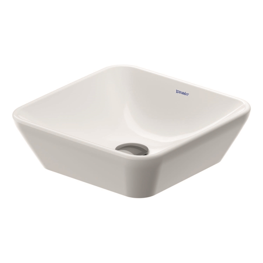 Duravit 2397400070 - Lavabo de encimera D-NEO 40x40 cm cerámica/blanco brillante