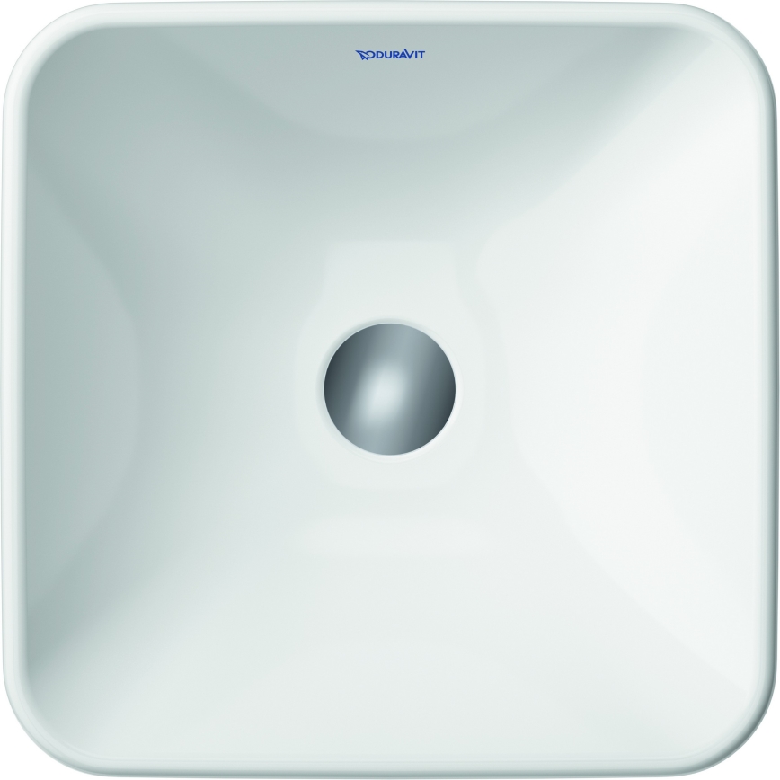 Duravit 2397400070 - Lavabo de encimera D-NEO 40x40 cm cerámica/blanco brillante