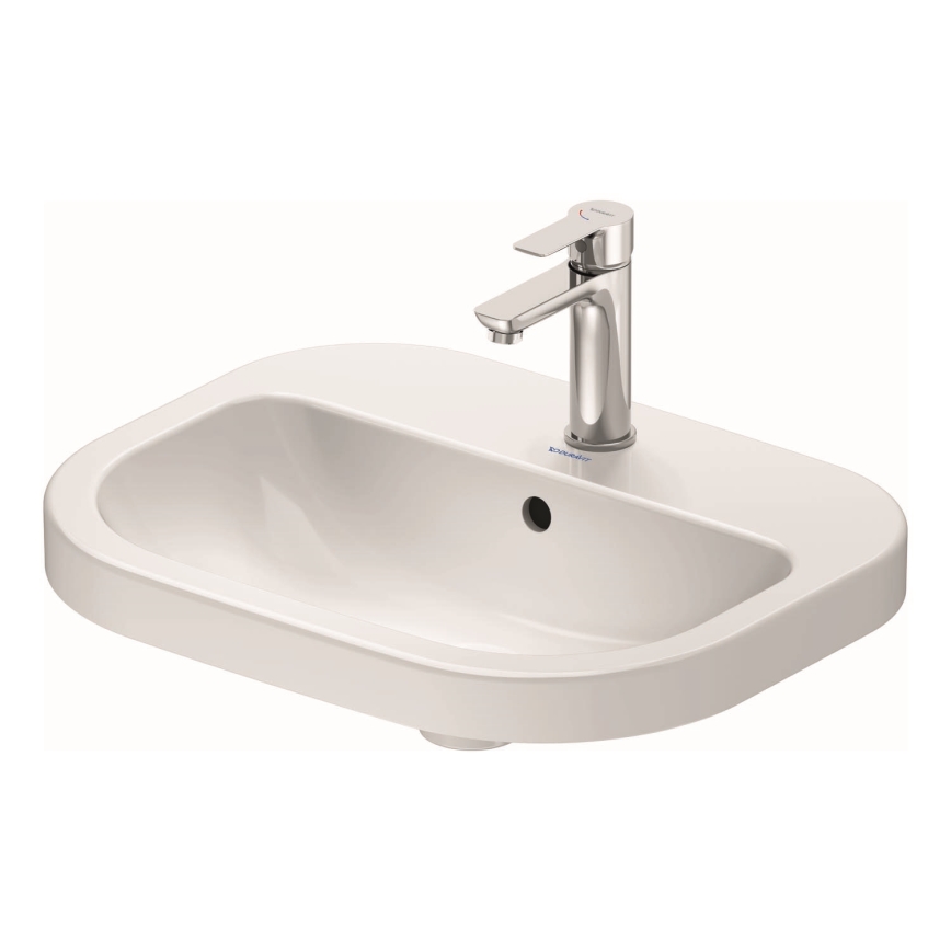 Duravit 24025500002 - Lavabo suspendido D-CODE 55x44 cm cerámica/blanco brillante