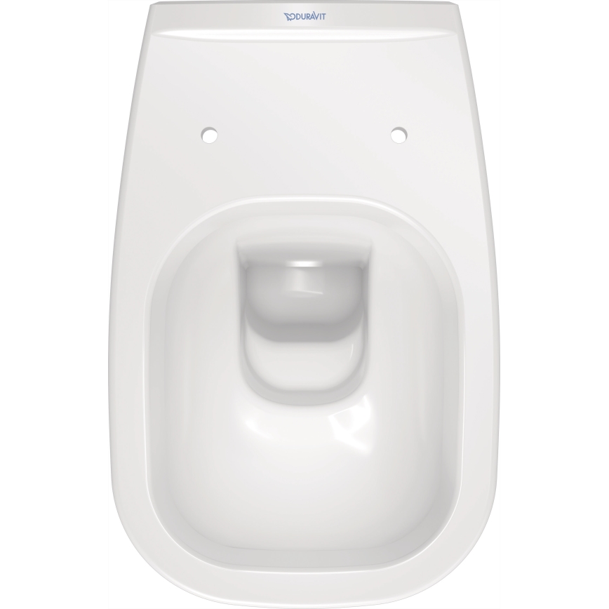 Duravit 25350900002 - Inodoro suspendido D-CODE de cerámica, blanco brillante