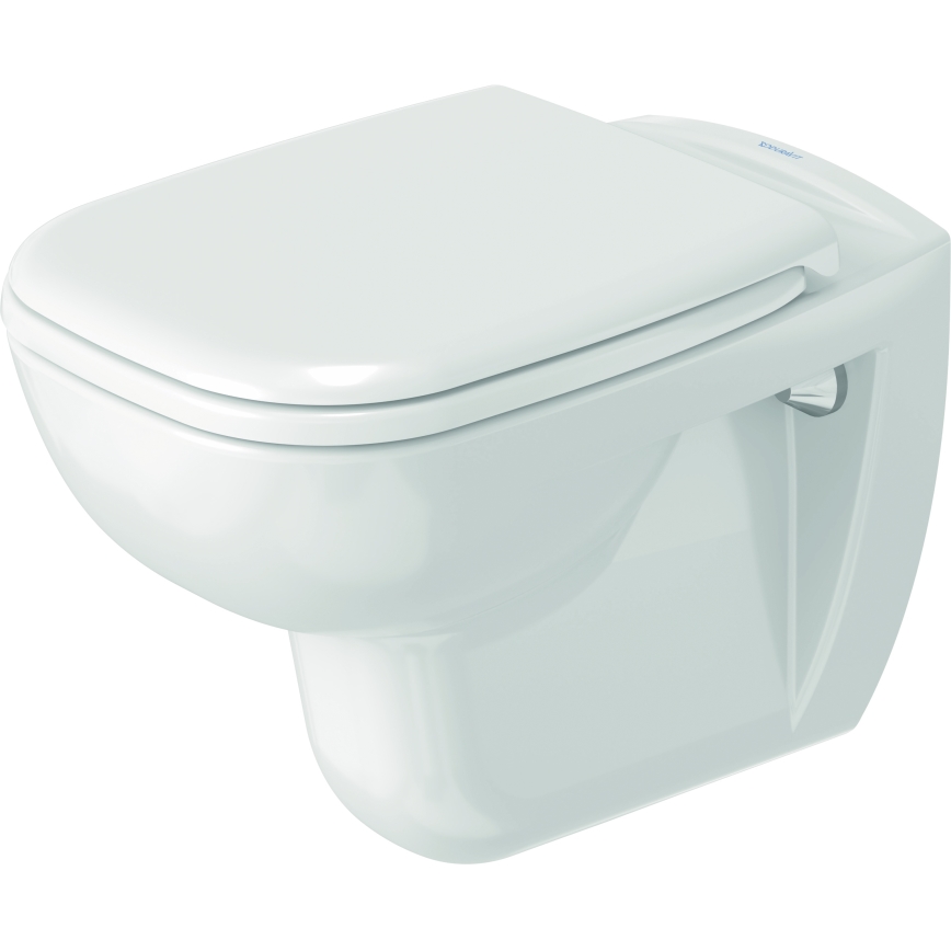 Duravit 25350900002 - Inodoro suspendido D-CODE de cerámica, blanco brillante