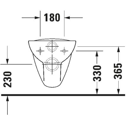 Duravit 25350900002 - Inodoro suspendido D-CODE de cerámica, blanco brillante