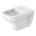 Duravit 25700920002 - Inodoro suspendido sin reborde D-CODE cerámica/blanco brillante