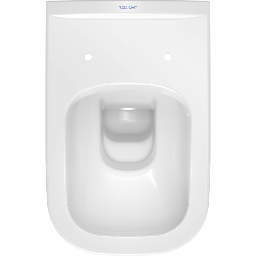 Duravit 25700920002 - Inodoro suspendido sin reborde D-CODE cerámica/blanco brillante