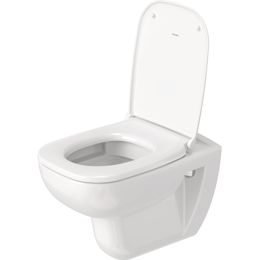 Duravit 25700920002 - Inodoro suspendido sin reborde D-CODE cerámica/blanco brillante