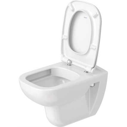 Duravit 25700920002 - Inodoro suspendido sin reborde D-CODE cerámica/blanco brillante