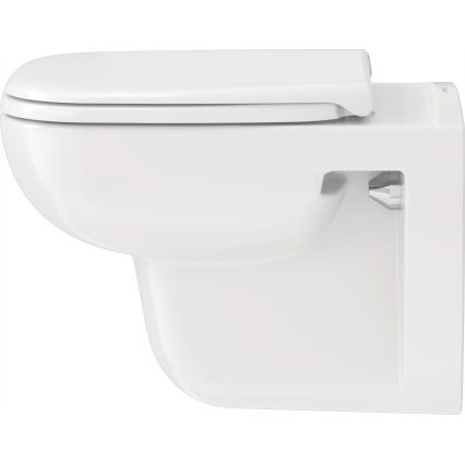 Duravit 25700920002 - Inodoro suspendido sin reborde D-CODE cerámica/blanco brillante