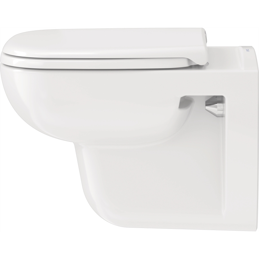 Duravit 25700920002 - Inodoro suspendido sin reborde D-CODE cerámica/blanco brillante
