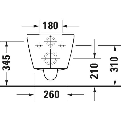 Duravit 29030900212 - Inodoro suspendido Rimless D-CODE cerámica/blanco brillante