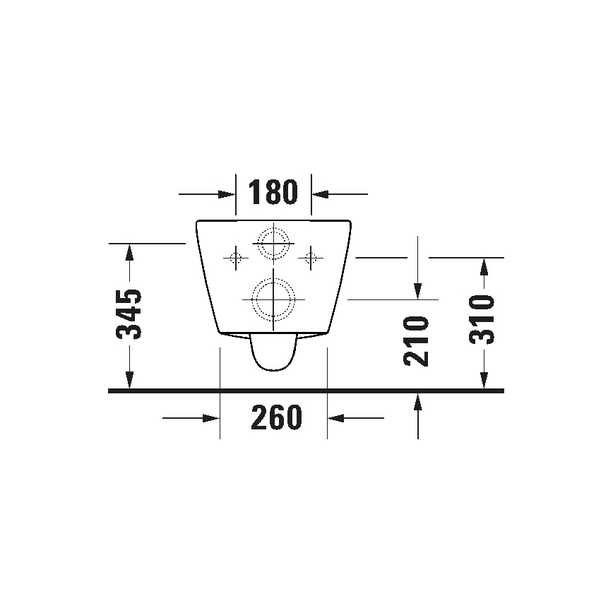Duravit 29030900212 - Inodoro suspendido Rimless D-CODE cerámica/blanco brillante