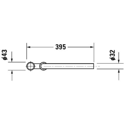 Duravit 50260000 - Sifón para lavabo UNIVERSAL, acabado cromado brillante