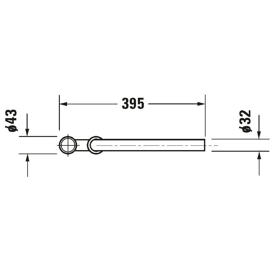 Duravit 50260000 - Sifón para lavabo UNIVERSAL, acabado cromado brillante