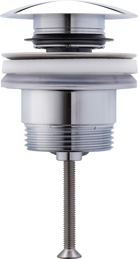 Duravit 50521000 - Desagüe para lavabo PUSH-OPEN Ø 6,3 cm, cromo brillante