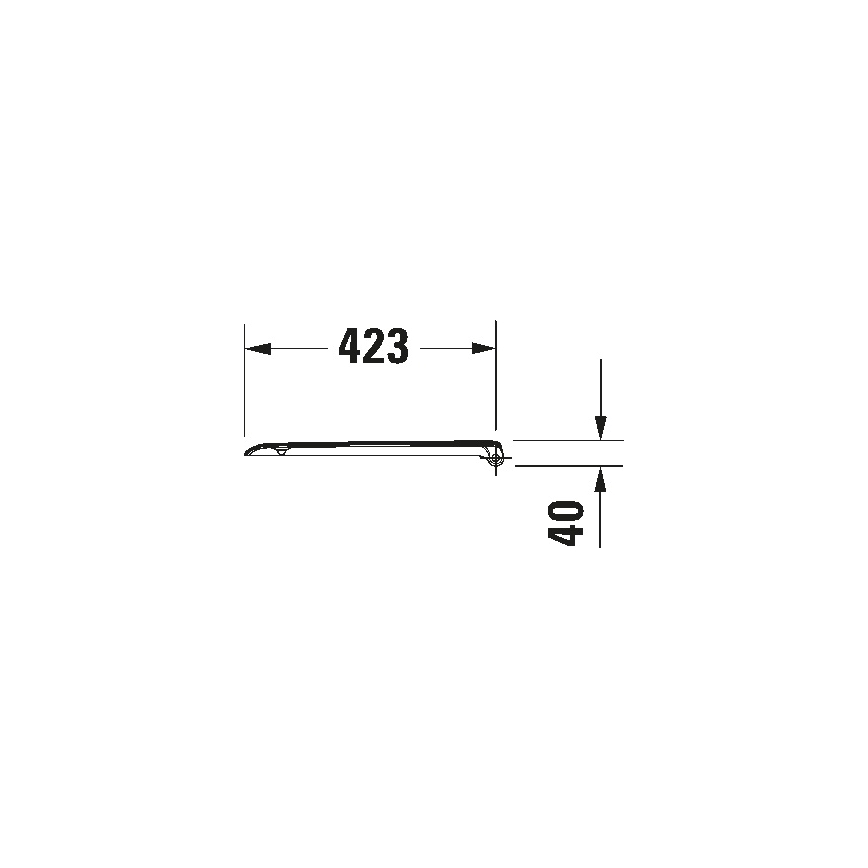 Duravit 67390099 - Asiento de inodoro SoftClose D-CODE 35 x 43,8 cm blanco