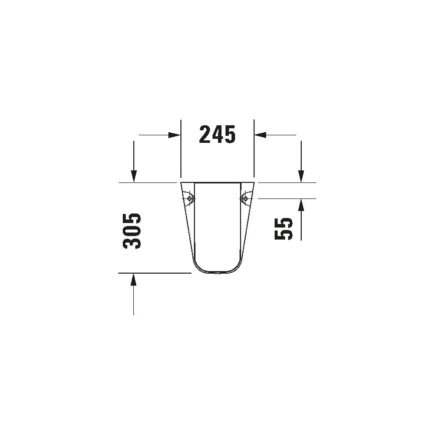 Duravit 8571800002 - Cubierta para sifón D-CODE 30x26,8 cm cerámica/blanco brillante