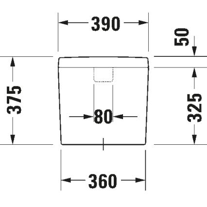 Duravit 927000004 - Cisterna de descarga para WC D-CODE 6/3l cerámica/blanco