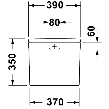 Duravit 9530000852 - Cisterna de descarga para inodoro D-CODE 4,5/3l cerámica/blanco
