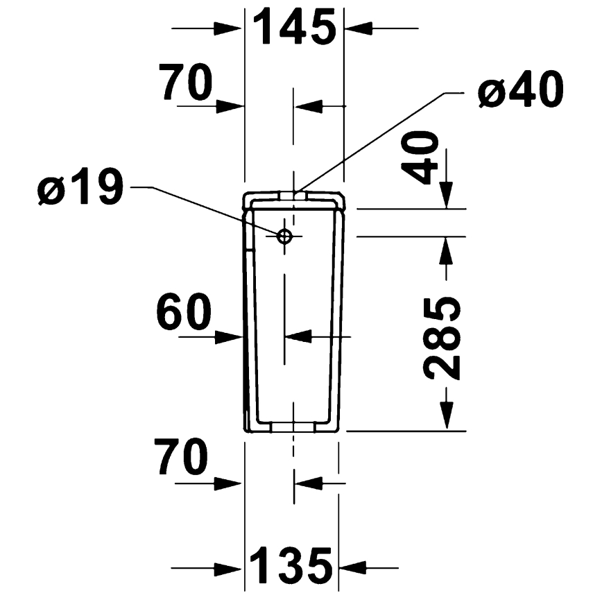 Duravit 9530000852 - Cisterna de descarga para inodoro D-CODE 4,5/3l cerámica/blanco