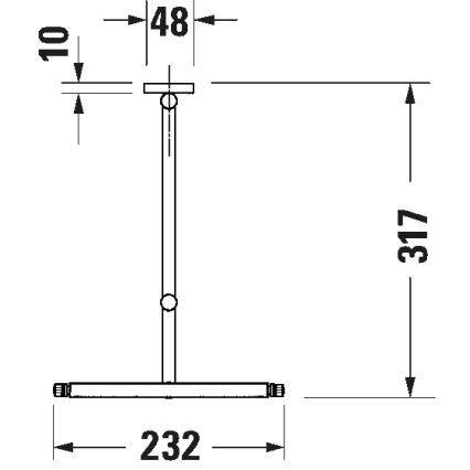 Duravit 99121000 - Espejo cosmético de pared D-CODE en cromo brillante